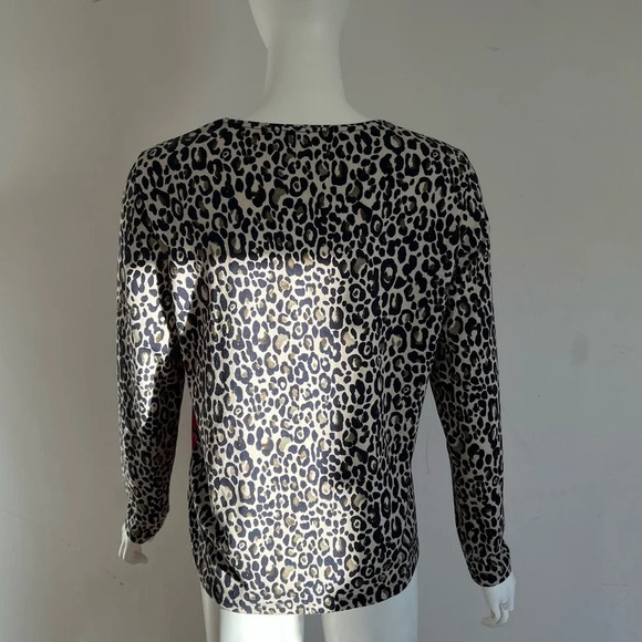 Gerry Weber women long sleeve shirt top blouse size US 8 Leopard Floral Print - Picture 3 of 10